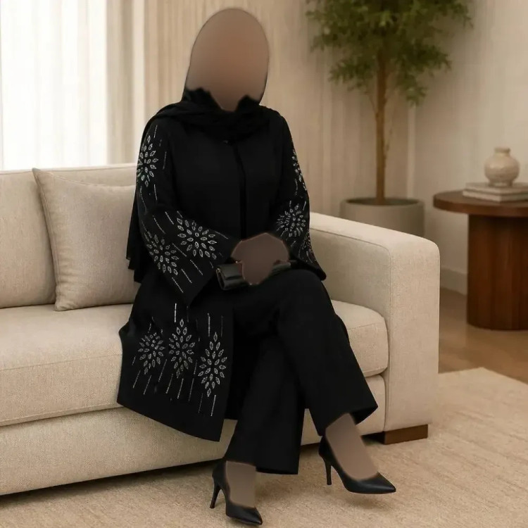 کت مجلسی زنانه شانتون اندوزی جت بلک مشکی