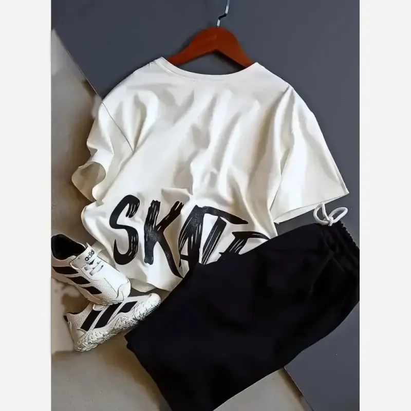 ست ورزشی تیشرت پنبه و شلوارک مازراتی پسرانه و دخترانه بچهگانه سایز 50 تا 65