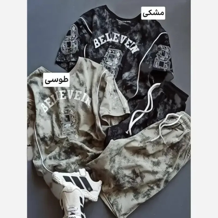ست ابروبادی لش اسپرت دخترانه و پسرانه سایزبندی 50 تا 65 مناسب 6 تا 13 سال در 6 رنگ پرفروش جنس پنبه یک رو با چاپ زول