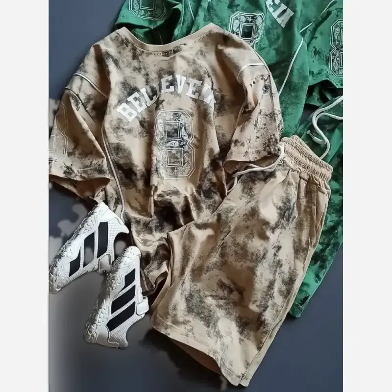 ست ابروبادی لش اسپرت دخترانه و پسرانه سایزبندی 50 تا 65 مناسب 6 تا 13 سال در 6 رنگ پرفروش جنس پنبه یک رو با چاپ زول