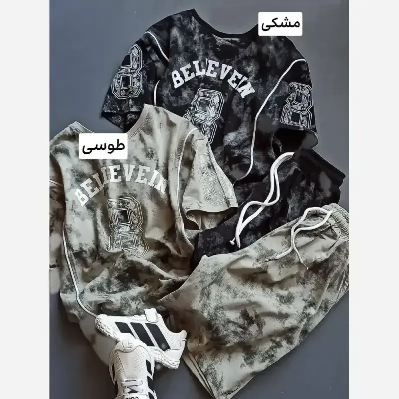 ست ابروبادی لش اسپرت دخترانه و پسرانه سایزبندی 50 تا 65 مناسب 6 تا 13 سال در 6 رنگ پرفروش جنس پنبه یک رو با چاپ زول