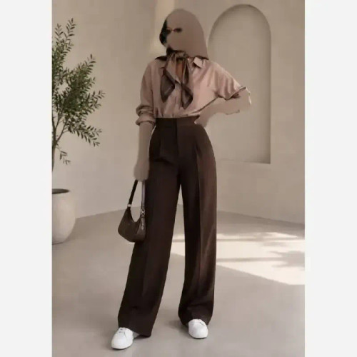 شلوار بگ زنانه مازراتی درجه یک رنگ مشکی سورمه ای قهوه ای