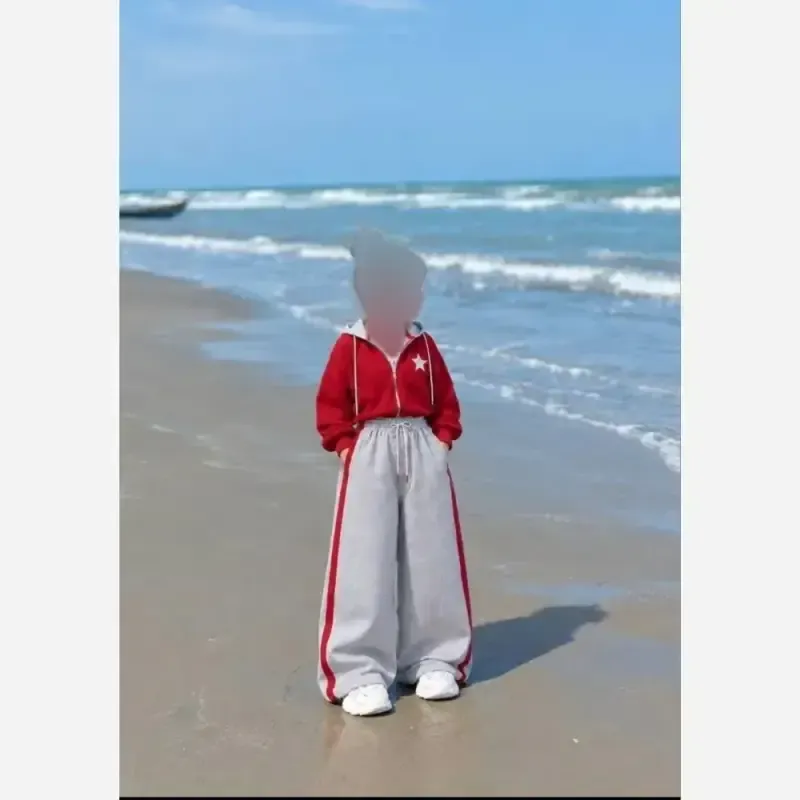 ست سه تیکه آستین بلند پاییزه مدل برکه مناسب سن 4 تا 14 سال