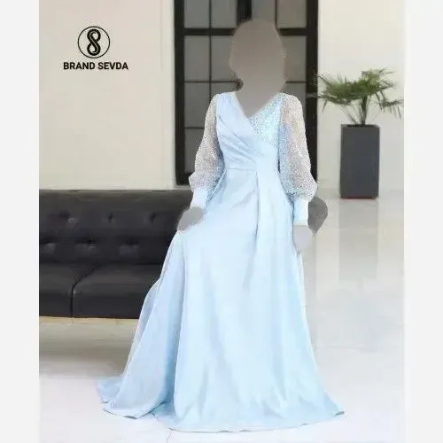 پیراهن مجلسی زنانه مدل پگاه پارچه پولک جسیمکو و ساتن آمریکایی سایز 38 تا 48