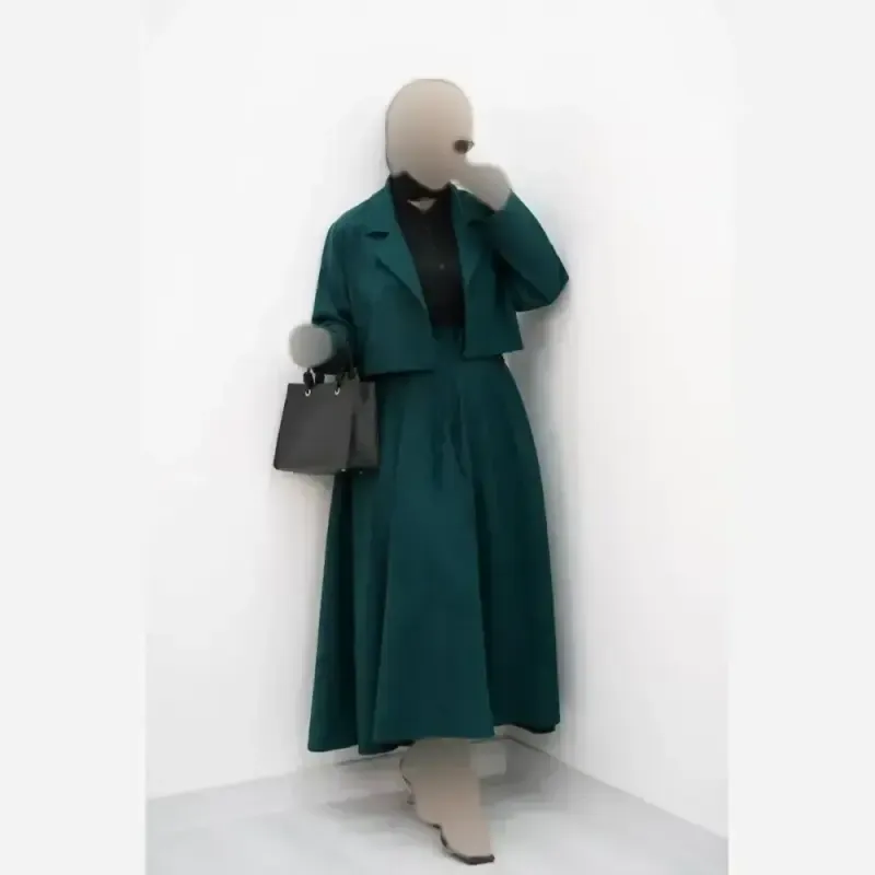 ست کت شلوار مزونی کرپ دبل باربی وارداتی مشکی