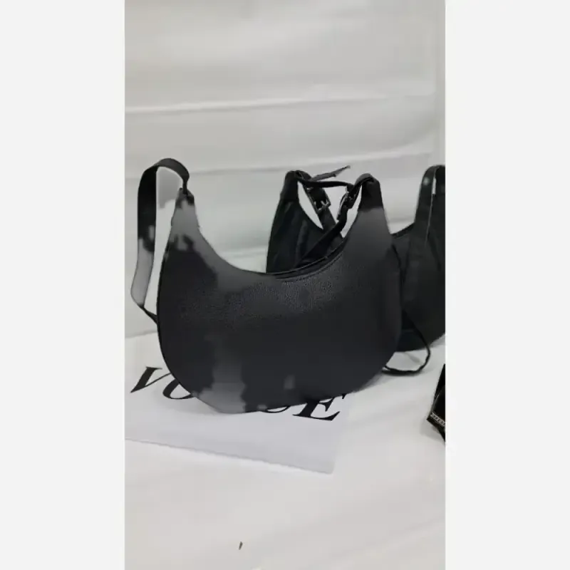 کیف مهرلین چرم مشکی سایز 15 در 20