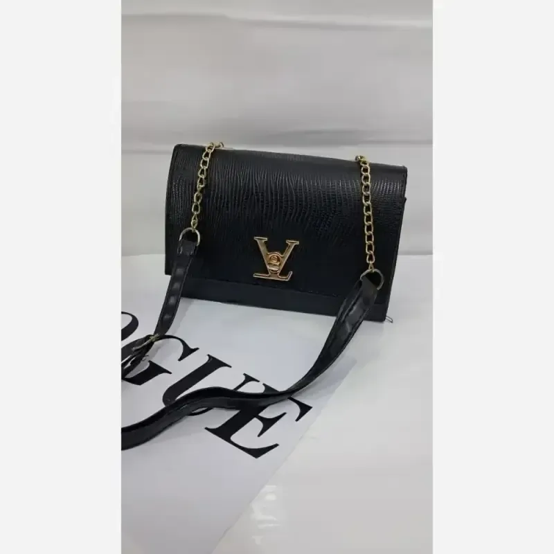 کیف گلسا چرم ورنی بند دوشی سایز 15 در 20