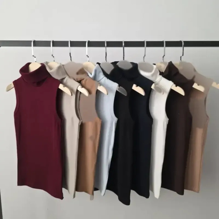 تاپ یقه اسکی زنانه فانریپ سوپر پنبه کبریتی فری سایز