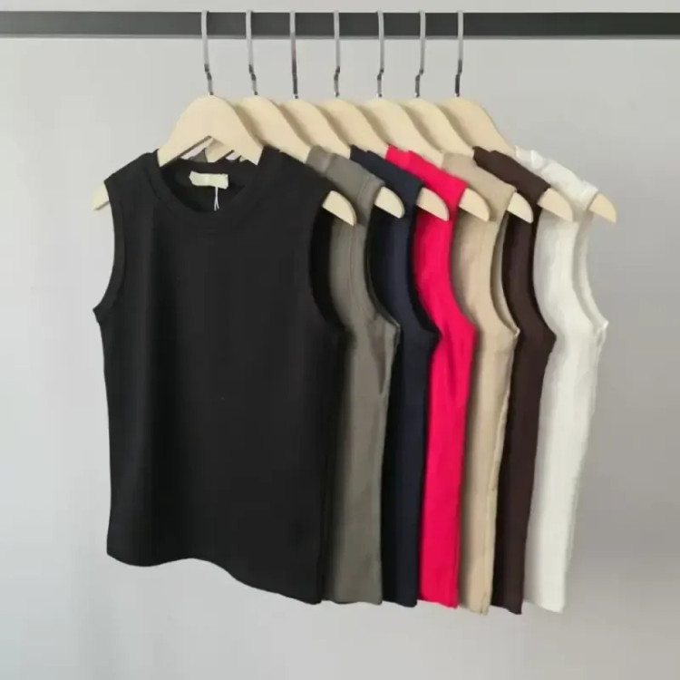 تاپ یقه گرد قواره دار کبریتی فانریپ پنبه فری سایز