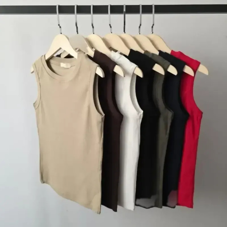 تاپ یقه گرد قواره دار کبریتی فانریپ پنبه فری سایز