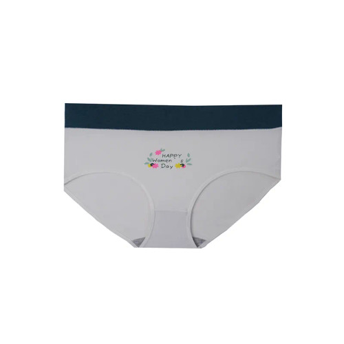 شورت زنانه اسلیپ نخی کمر پهن طرح برگ سایز Free Size
