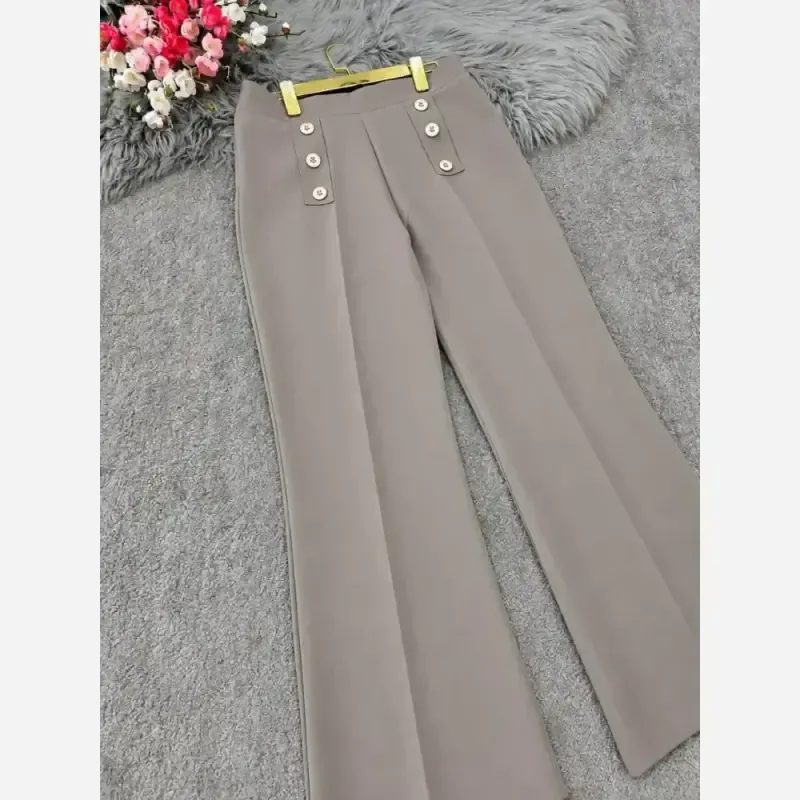 شلوار بوتکات زنانه مازراتی کمر دکمه ای قد 105 سایز 40 تا 50