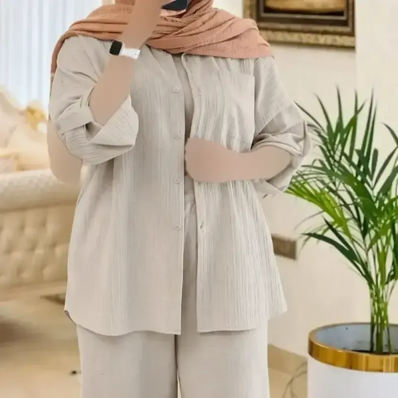 شومیز مانتویی کراش پاگن دار خنک و تابستانه سایز یک و دو