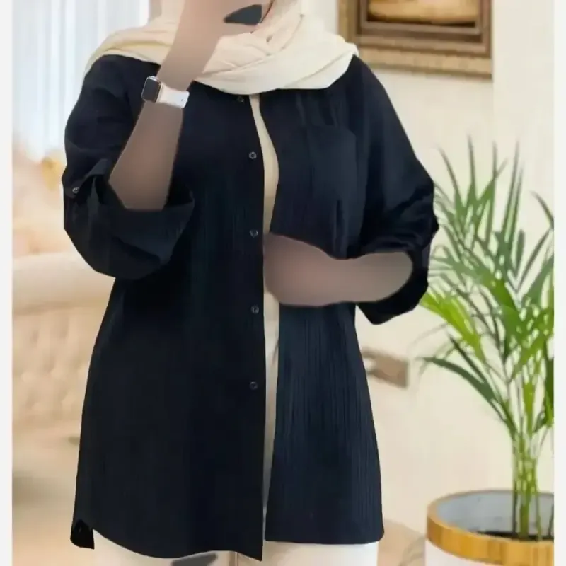 شومیز مانتویی کراش پاگن دار خنک و تابستانه سایز یک و دو