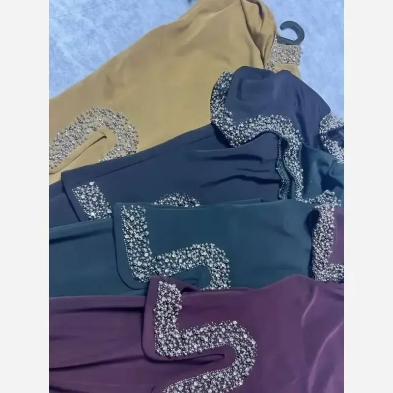 ماکسی مجلسی زنانه جنس غواصی مدل انیس