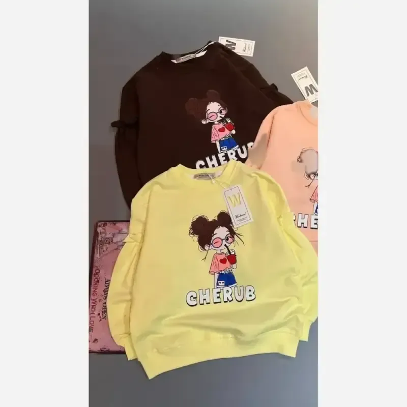 بلوز دخترانه دلسا دورس دو نخ پنبه لاکرا صورتی قهوه ای زرد کره ای سایز S M L XL 2XL