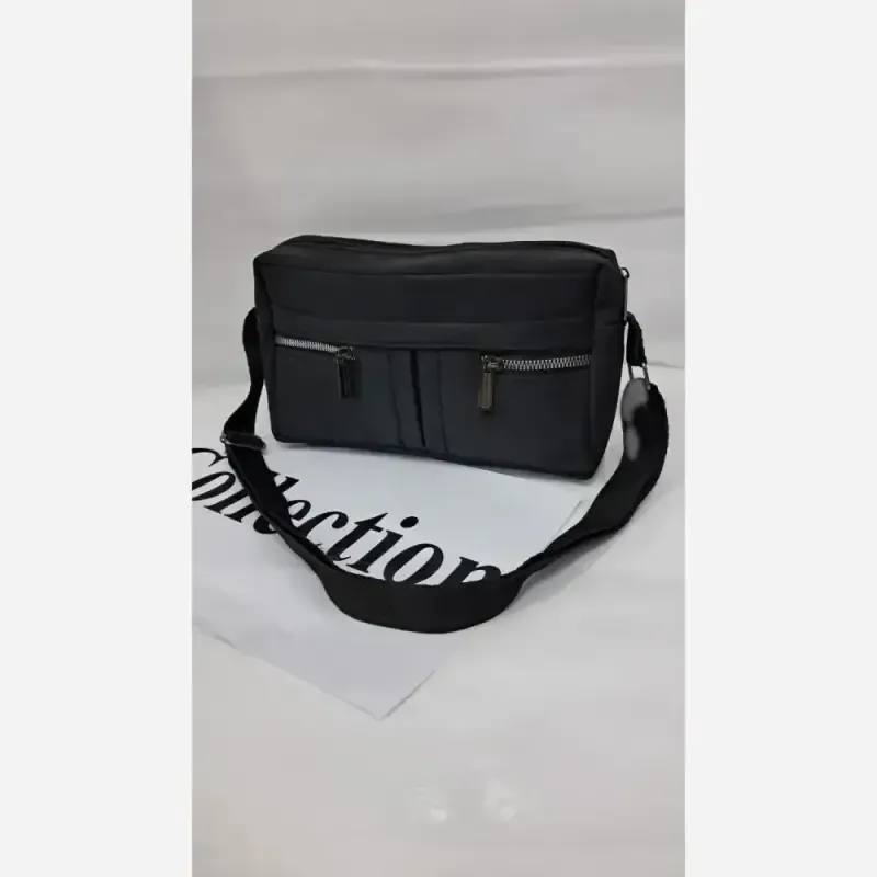 کیف دوشی زنانه مدل Pegah جنس نانسی مشکی سایز 13*20