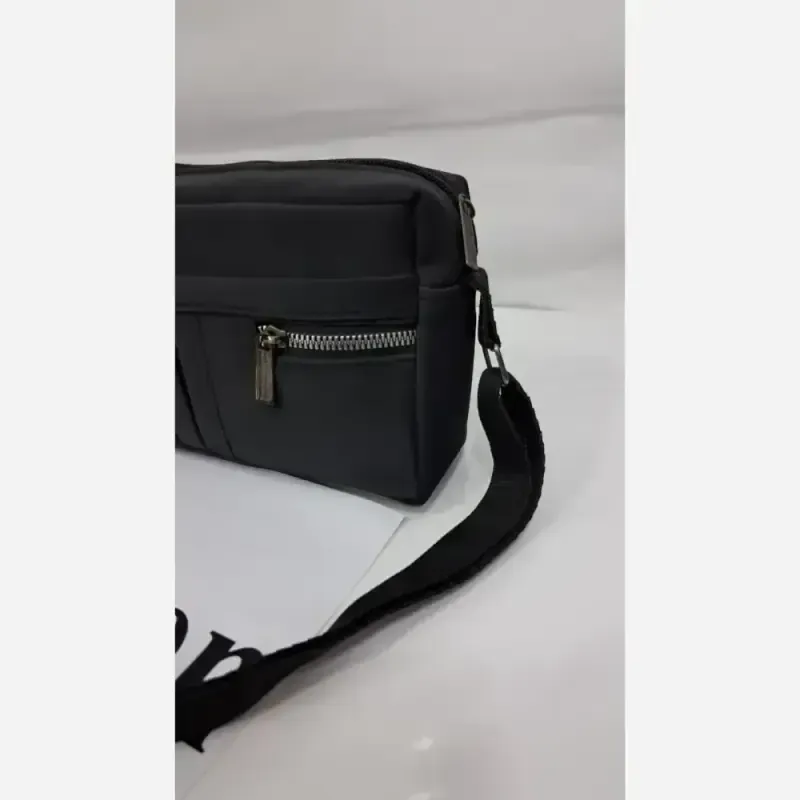 کیف دوشی زنانه مدل Pegah جنس نانسی مشکی سایز 13*20