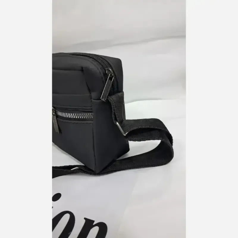 کیف دوشی زنانه مدل Pegah جنس نانسی مشکی سایز 13*20