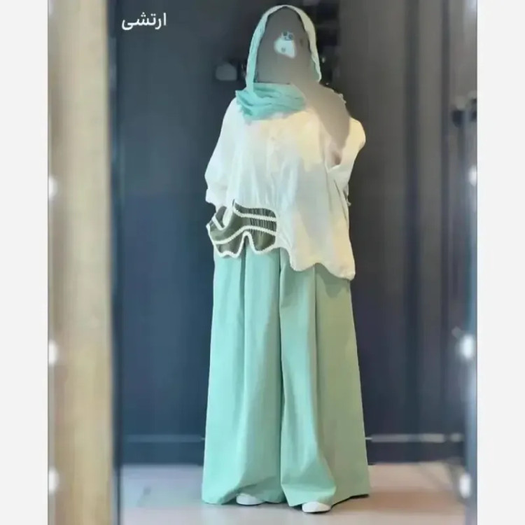ست تکه دوزی داکرون نخ اعلا فری سایز زنانه