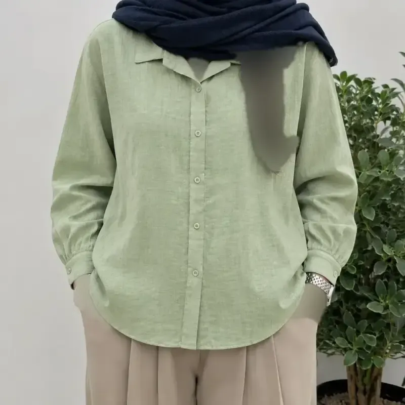 شومیز شانتون سیمین فری سایز زیپی رنگبندی متنوع