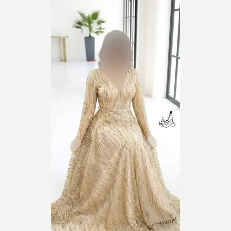 پیراهن مجلسی زنانه مدل پریزاد جنس شاین برجسته قد 150 استردار سایز 42 تا 50
