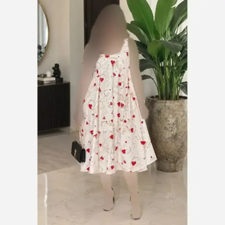 پیراهن زنانه الیزه اعلاء فری سایز تا 50 بهاره خنک و سبک