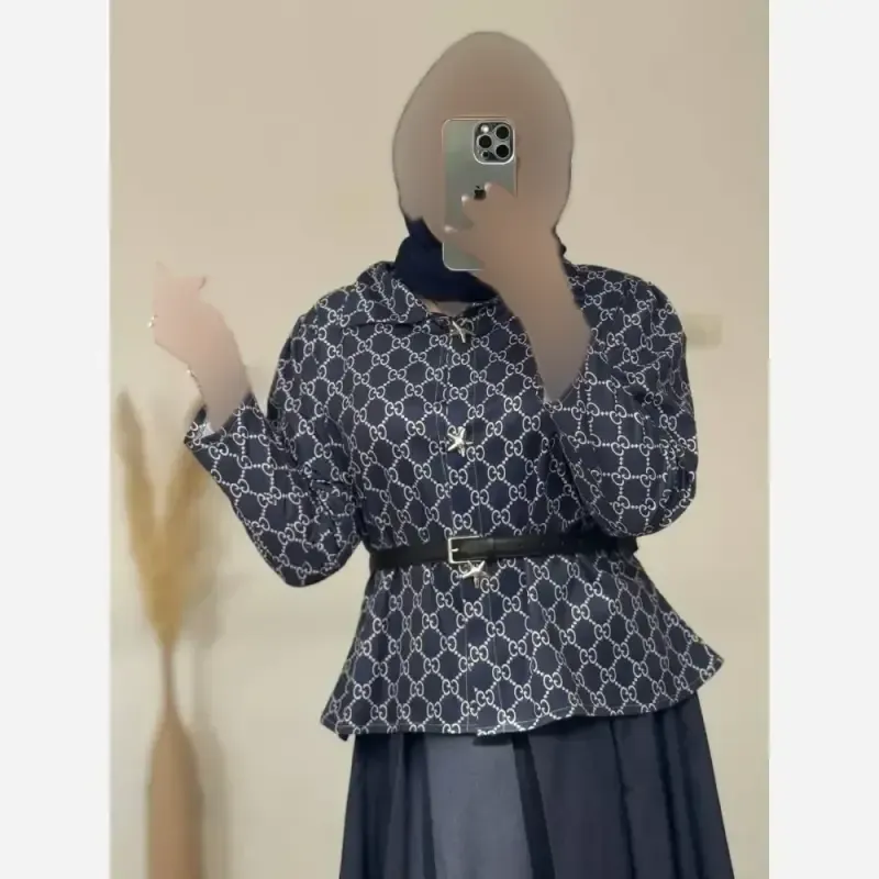 ست کت موهر سانتانا و دامن جین پنبه وارداتی