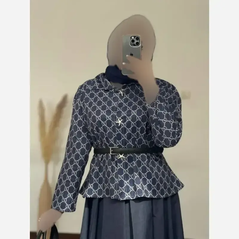 ست کت موهر سانتانا و دامن جین پنبه وارداتی
