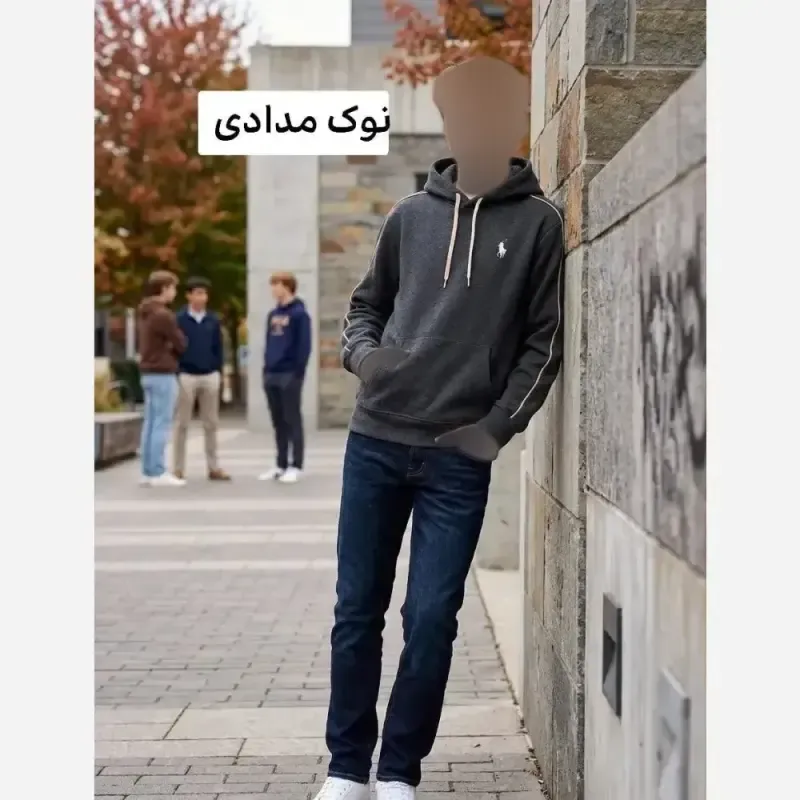هودی پلو اسپرت پنبه داخل کرکی گرم ضخیم