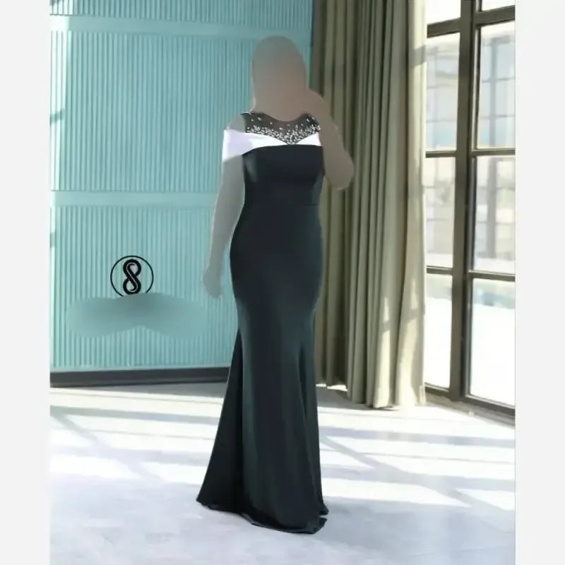 ماکسی مجلسی مدل پینار سنگ دوزی شده قواصی و ساتن سایز 38 تا 50 رنگ سبز زرشکی مشکی سرمه ای