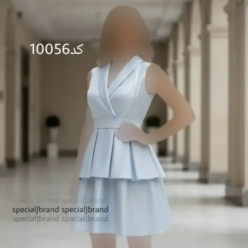 لباس مجلسی عروسکی کتی سیتا جنس تافته با آستر و کمربند