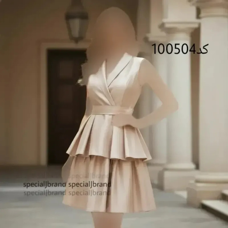 لباس مجلسی عروسکی کتی سیتا جنس تافته با آستر و کمربند