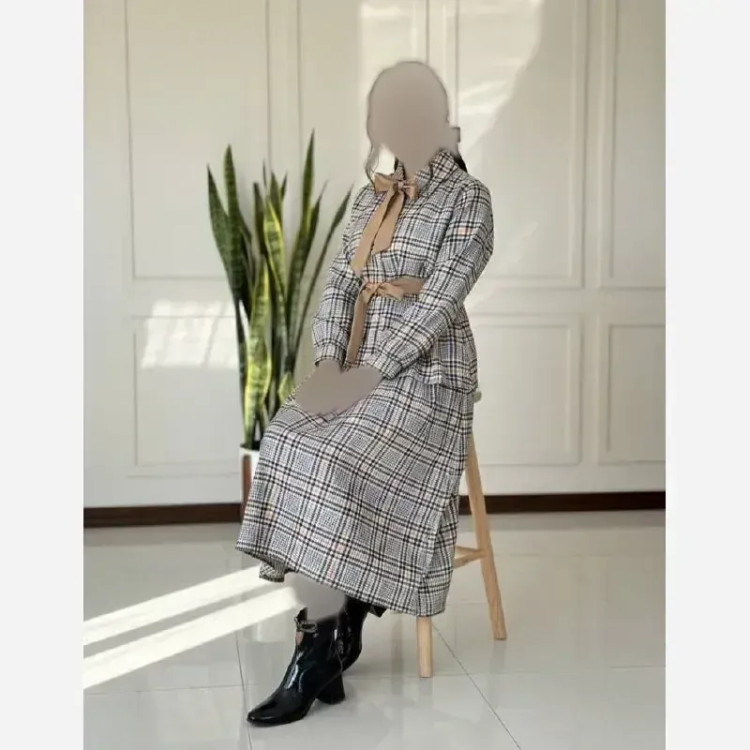 ست کت دامن پاییزه مخمل موهر درجه یک شیدا