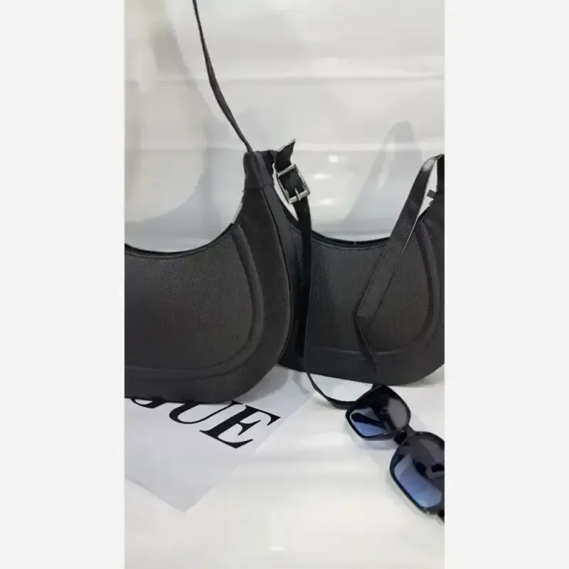 کیف چرم زنانه مدل jondaa رنگ مشکی سایز 15 در 20