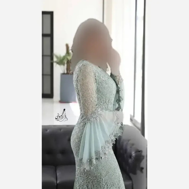 پیراهن مجلسی زنانه مدل کژال دانتل مخمل گیپور و تور کاپدار قد 155 سایز 36 تا 48