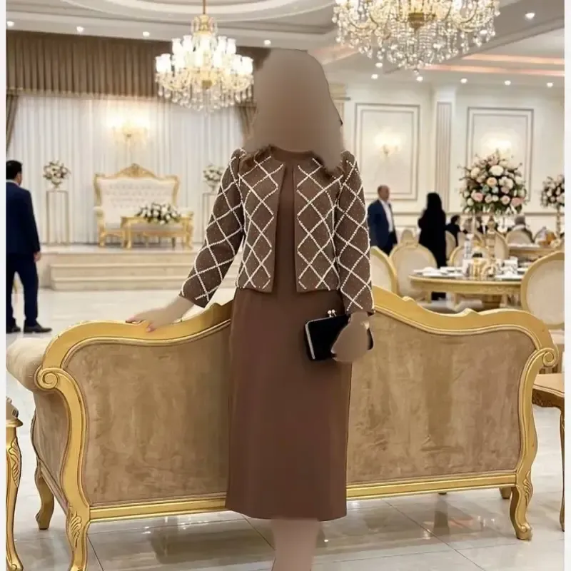 کت و سارافون زنانه بیگ سایز سوپر مازراتی مدل روجا