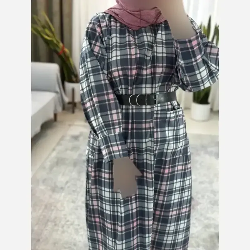 پیراهن کفتان آتوسا مخمل موهر پاییزه درجه یک