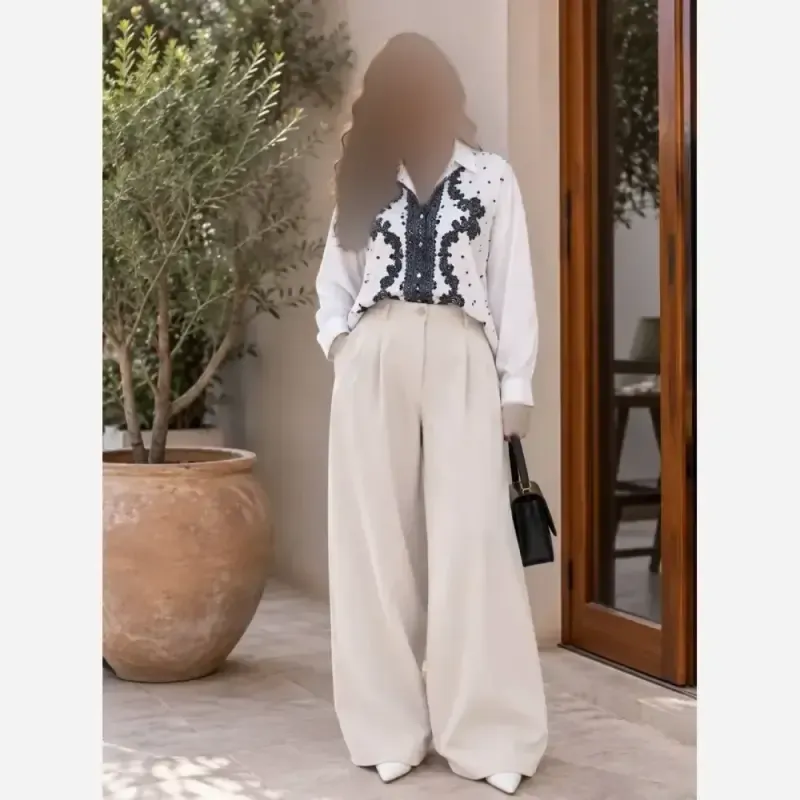 شومیز طرح دار الیزه زنانه درجه یک مناسب استایل روزمره و نیمه رسمی
