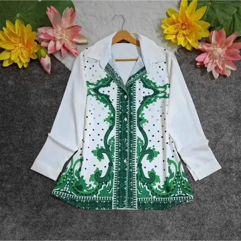 شومیز طرح دار الیزه زنانه درجه یک مناسب استایل روزمره و نیمه رسمی