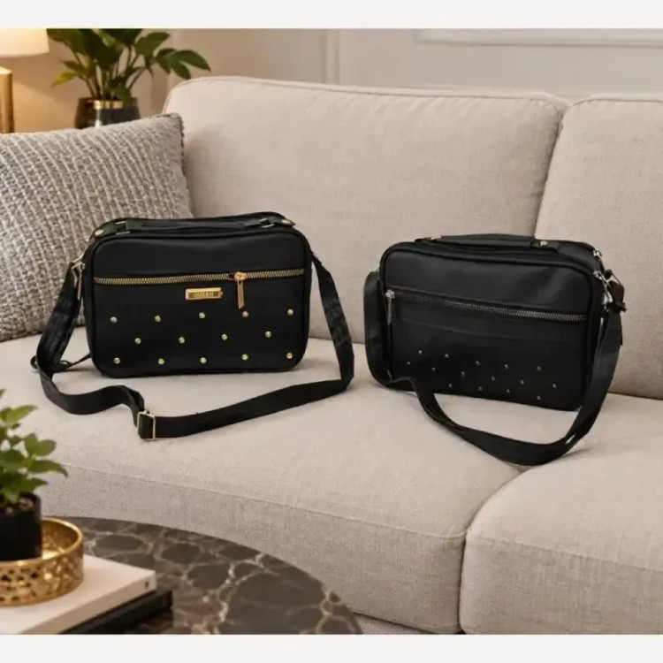 کیف دوشی ماهک چرم سایز 15 در 20