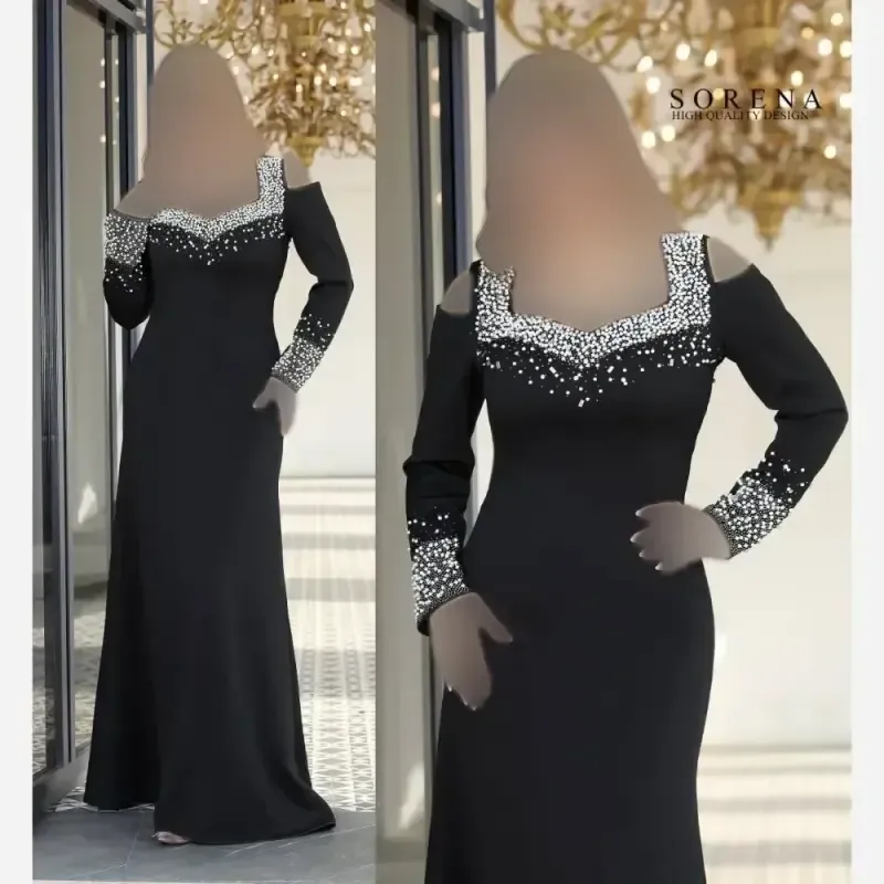 ماکسی زنانه ساتن آمریکایی کمربنددار قد 150