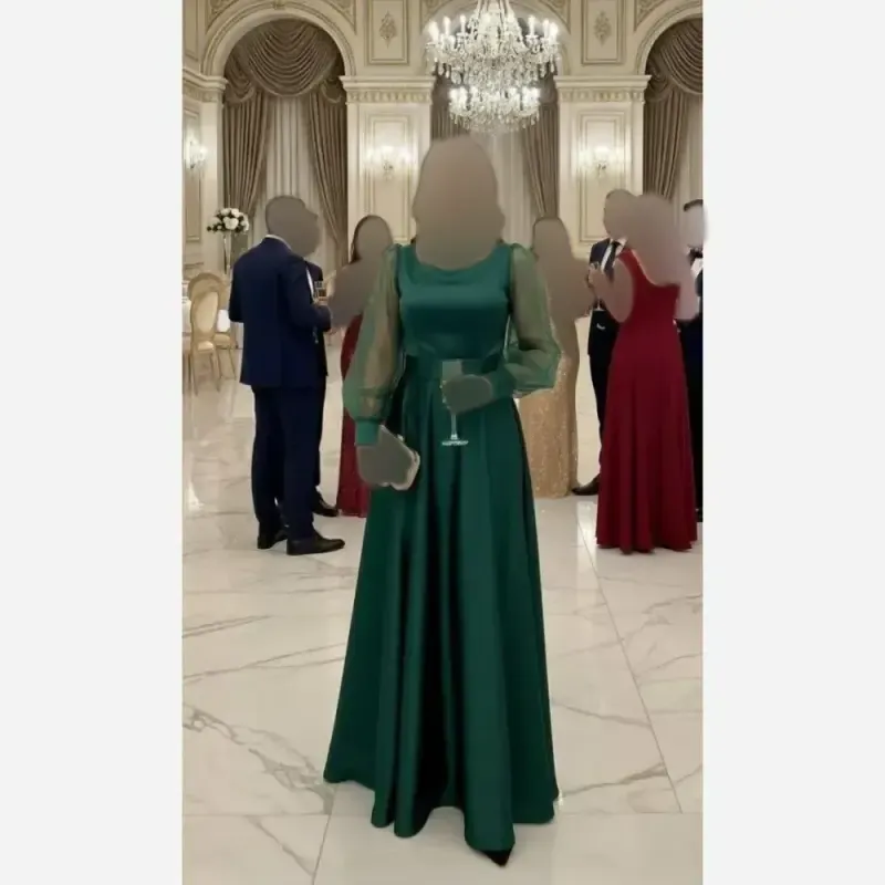 پیراهن مجلسی زنانه مدل دلینا جنس لمه قد 120 رنگ مشکی سایز 38 تا 40
