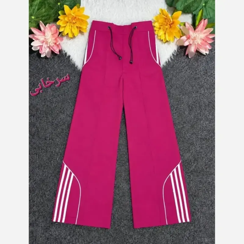 شلوار کتان زارا سه خط زنانه اسپرت گت دار