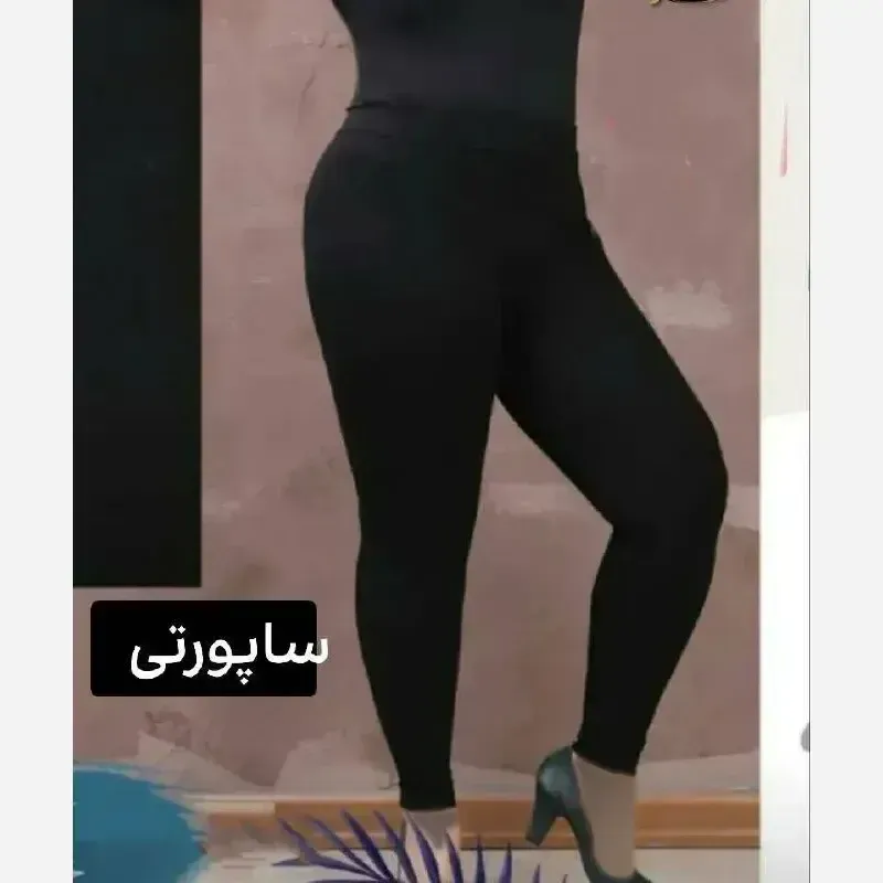 شلوار ساپورتی زنانه لاکرا مشکی قد 100 فری سایز