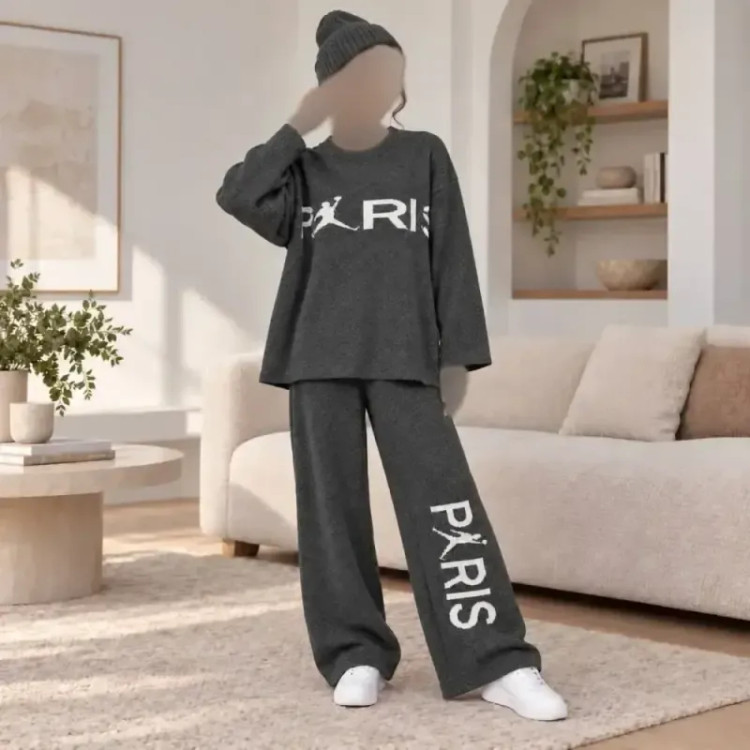 ست بلوز شلوار بافت پاریس درجه یک زنانه