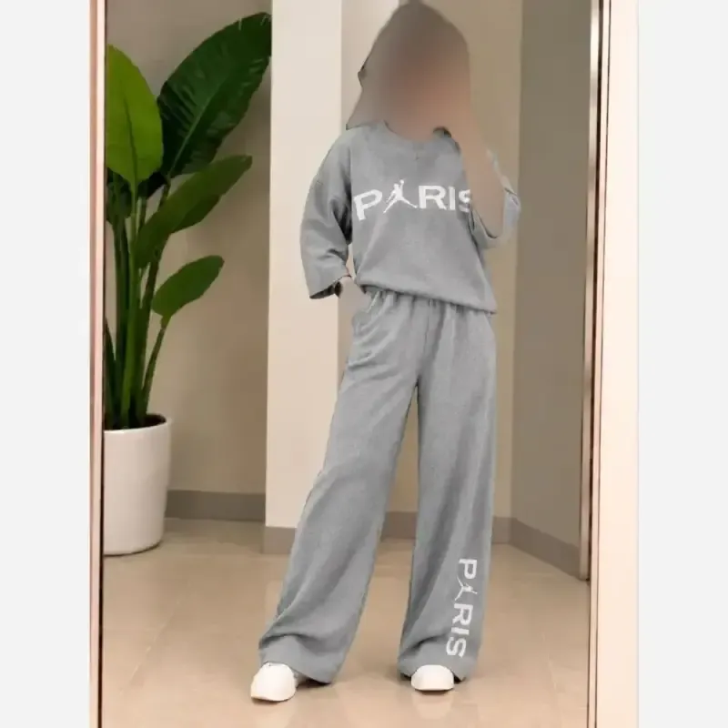 ست بلوز شلوار بافت پاریس درجه یک زنانه