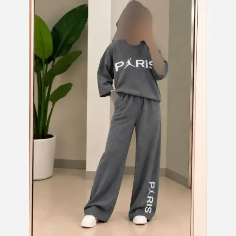 ست بلوز شلوار بافت پاریس درجه یک زنانه