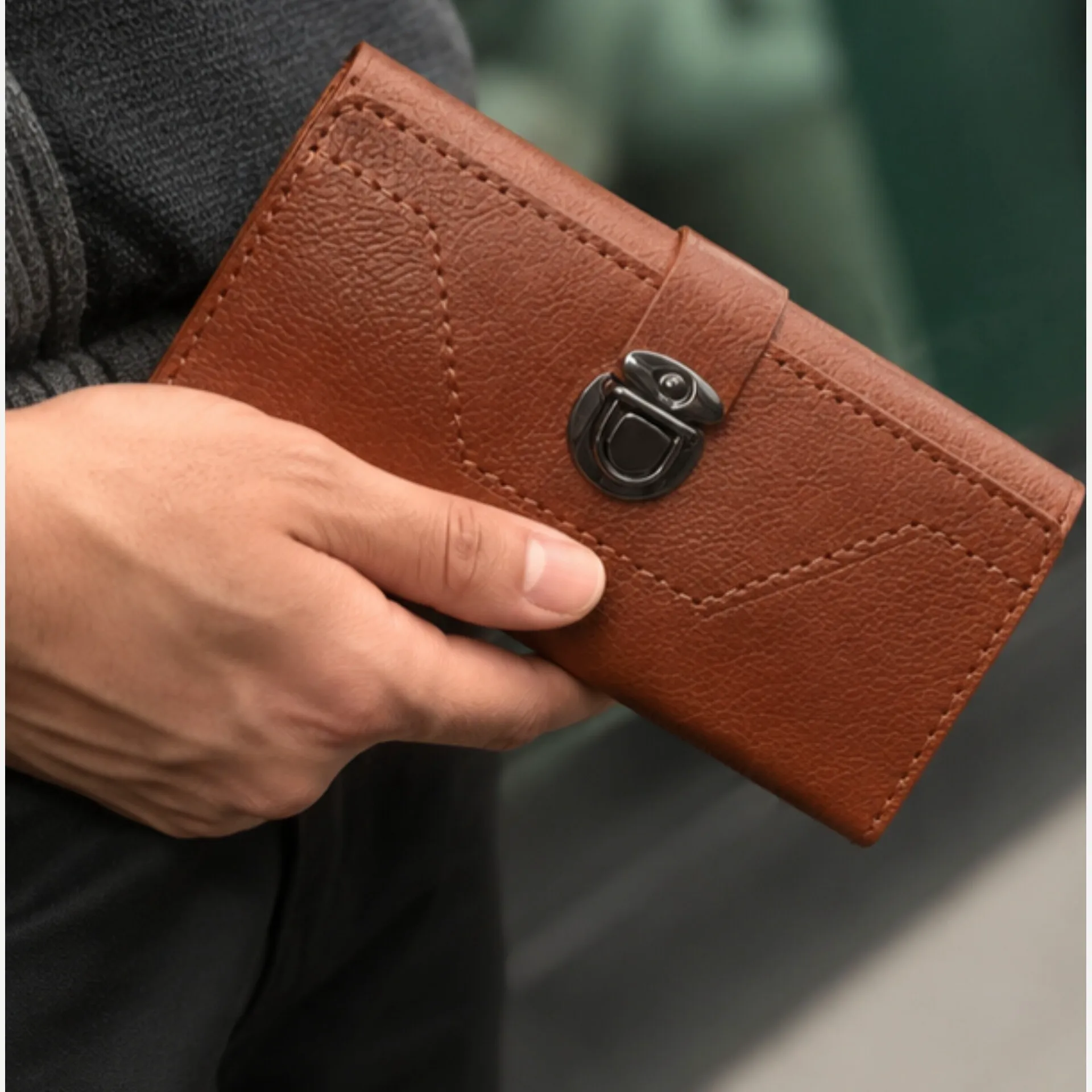 کیف پول موبایل سه لت هوشمند با جای موبایل و پول و کارت و جعبه هدیه هاردباکس