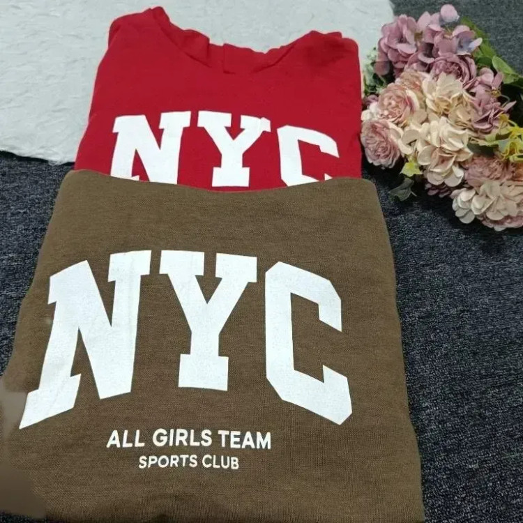 هودی لش دورس پنبه سه نخ گرم بالا طرح NYC زنانه